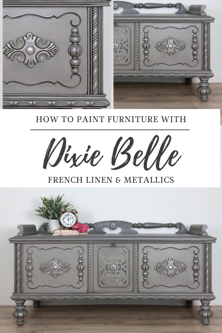 painted dresser dixie belle french linen metallic finish
