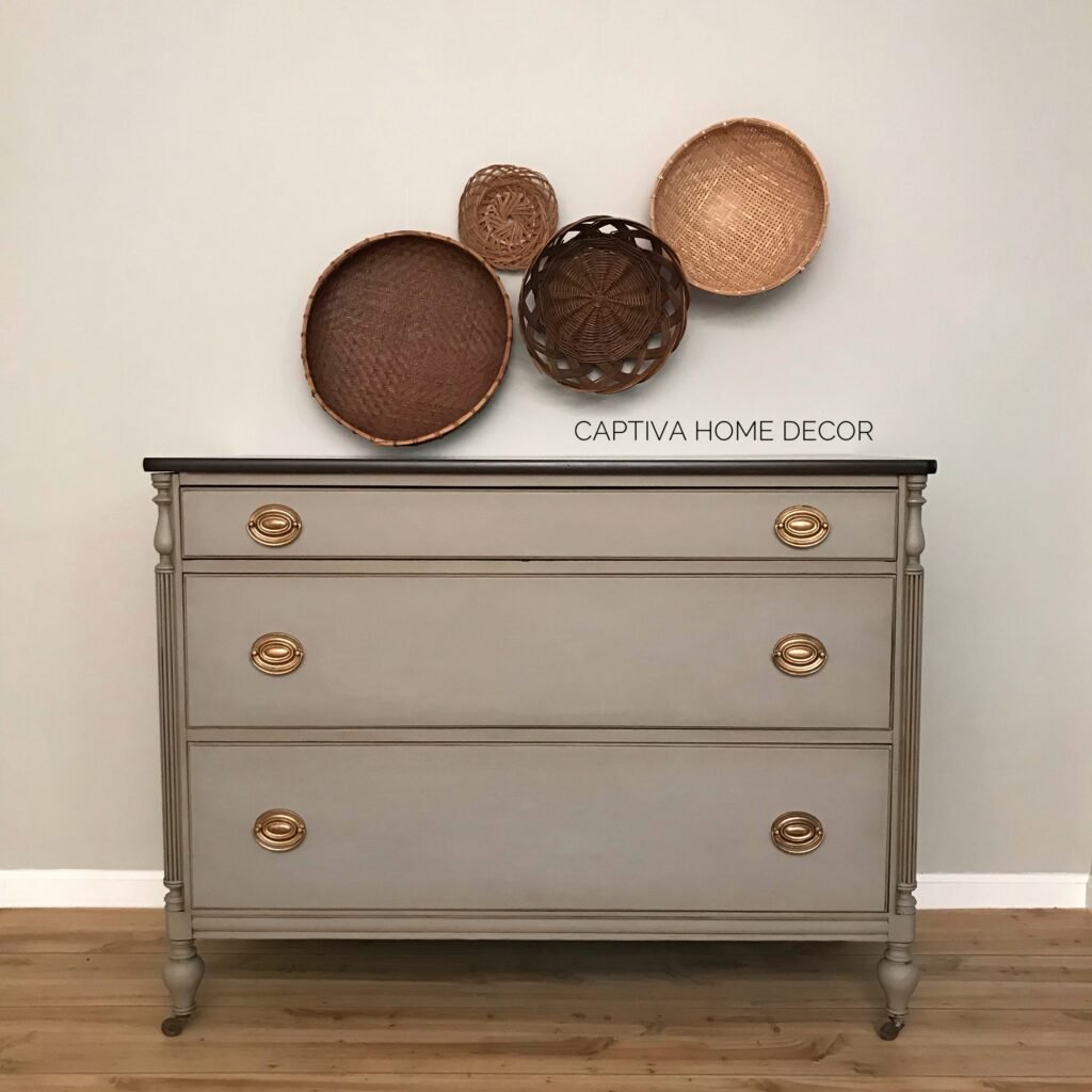 matte finish painted dresser