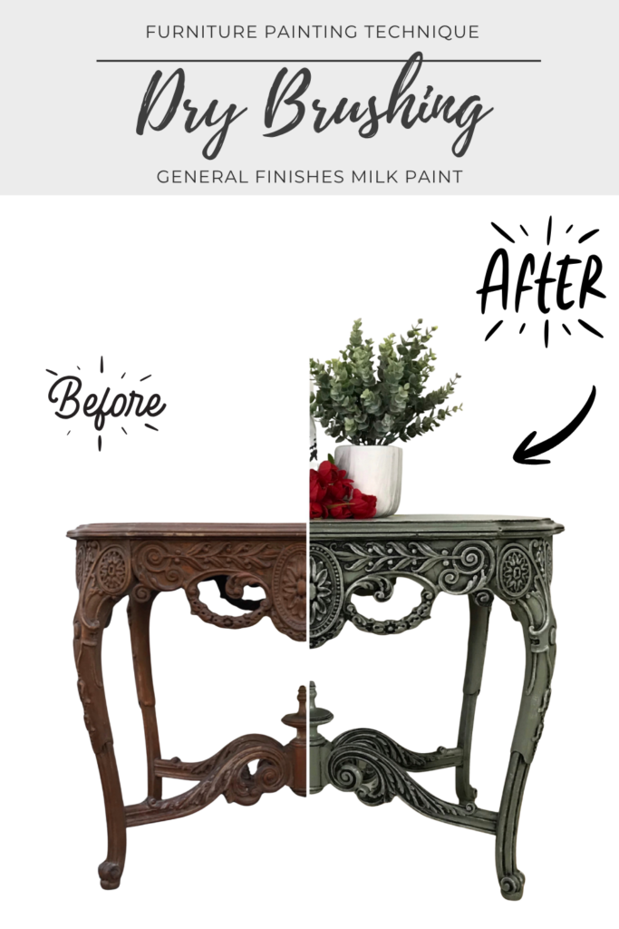 how to paint furniture with milk paint