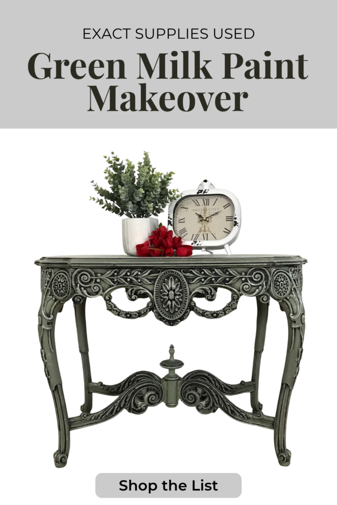 how to paint furniture with milk paint